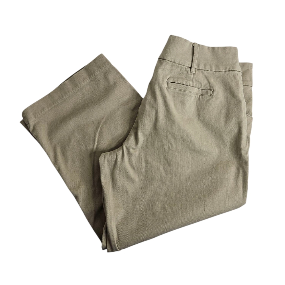 Lee Just Below The Waist Capri Pants Size 14 M Tan